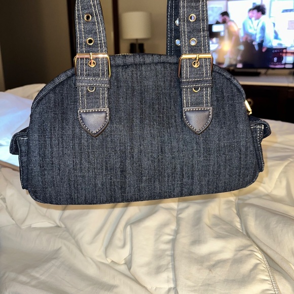 True religion, denim, patchwork satchel - Picture 3 of 6
